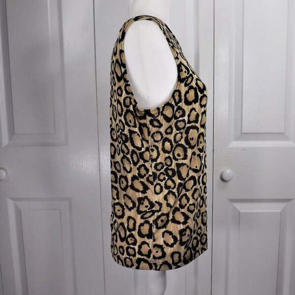 Frazier Lawrence Lg Leopard Print Sleeveless Top L - Picture 7 of 13